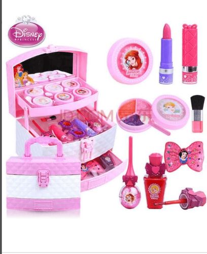 以某宝平台为例,一款售价58元起的迪士尼品牌的儿童化妆品套盒,月销量