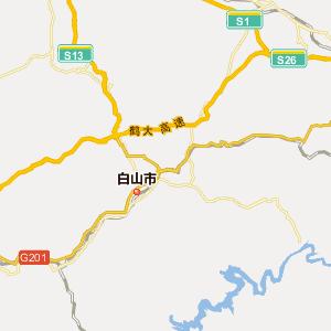 白山市浑江区地图