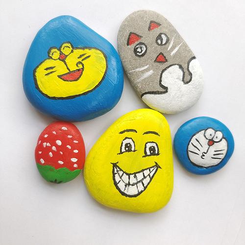 厂家供应儿童绘画用鹅卵石 diy彩绘石 艺术绘画扁石