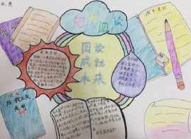 巧手收纳手抄报