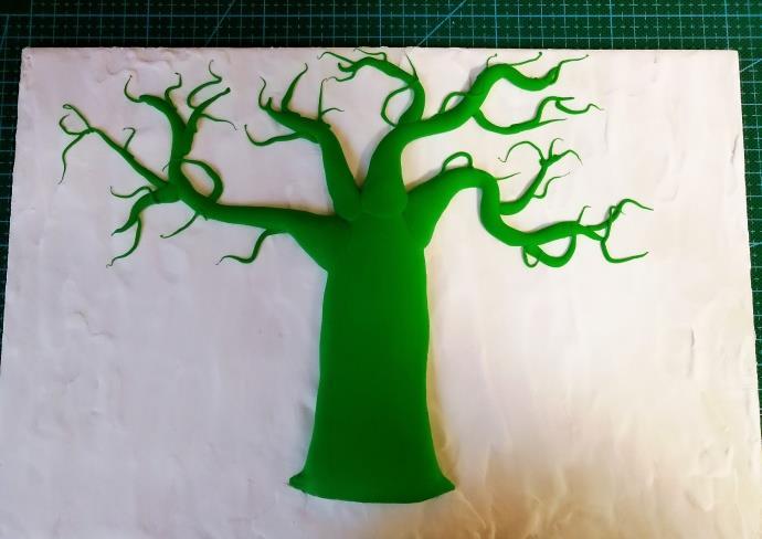 六一儿童节儿童彩泥手工画作品制作教程