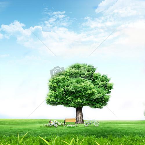 绿色清新环保背景/素材 环保创意背景/素材