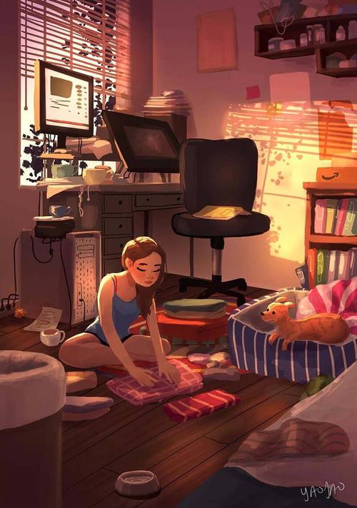 快乐女孩的单身生活:yaoyao ma van as插画作品欣赏