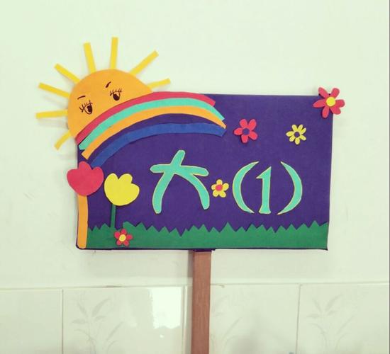 我们大一班的活动班牌,漂亮吧