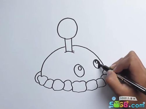 教你土豆地雷怎么画 植物大战僵尸的画法