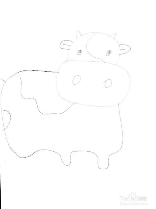 简笔画,简笔画小牛