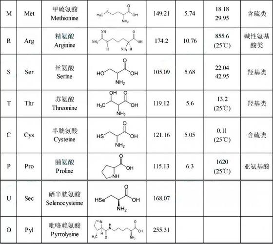 快速记忆20中氨基酸缩写,结构,学起来!