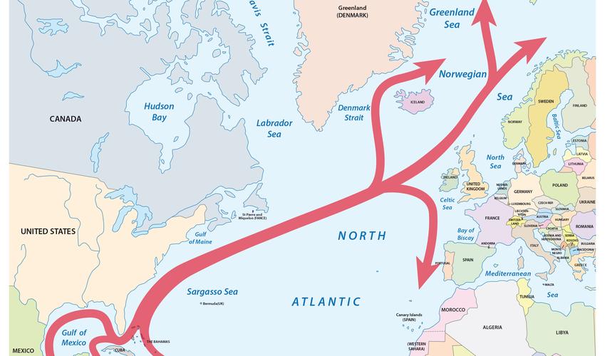 大西洋暖流/墨西哥湾流( gulf stream)