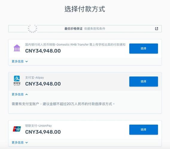 点开图片可放大查看 step4:选择付款方式,支付宝付款