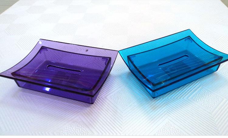 塑料制品厂家直销定做日常生活用品塑料香皂盒长方形透明肥皂盒