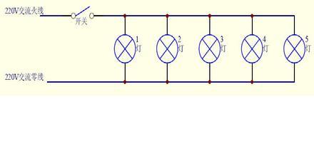 怎么把几个灯并联用一个开关控制