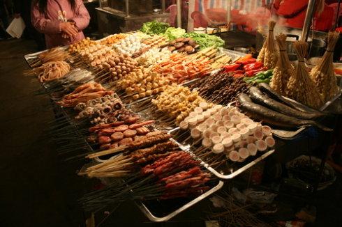 烧烤,种类多.鲜货为主.