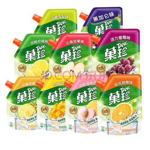 卡夫果珍400g嘴壶装果汁粉冲饮小包装甜橙柠檬味速溶固体饮料 【活力