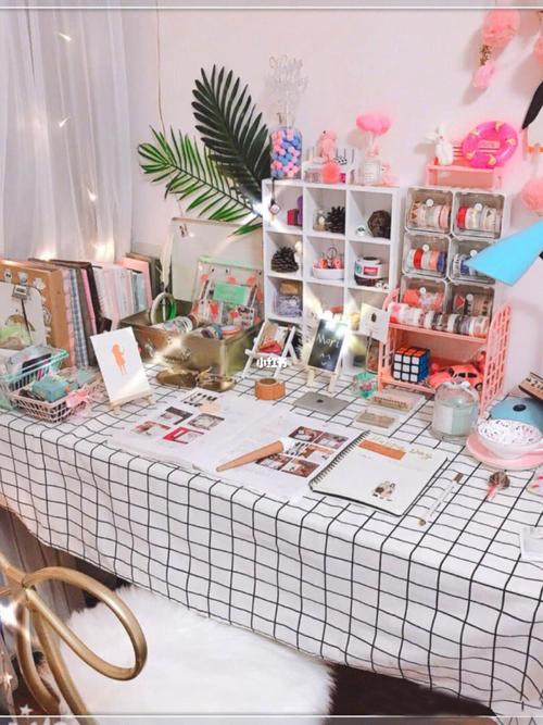 小清新书桌搭配分享98干净整洁优美97_书桌_搭配分享_小清新_少女