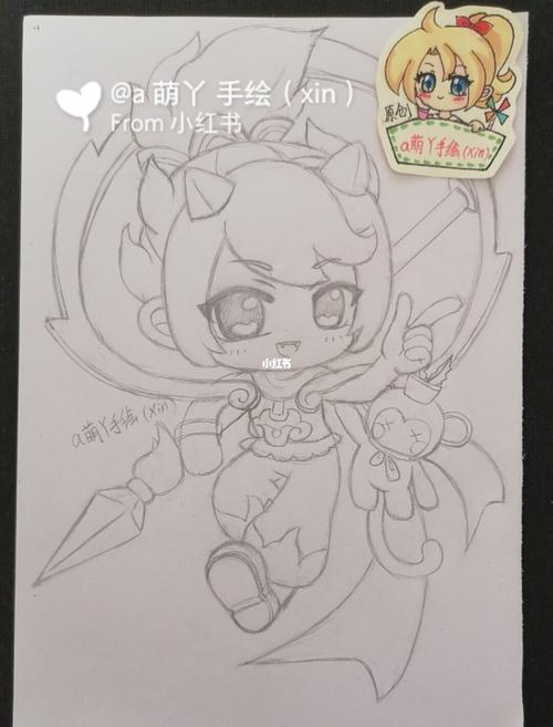 迷你世界圣婴原创简笔手绘画画的日常教程