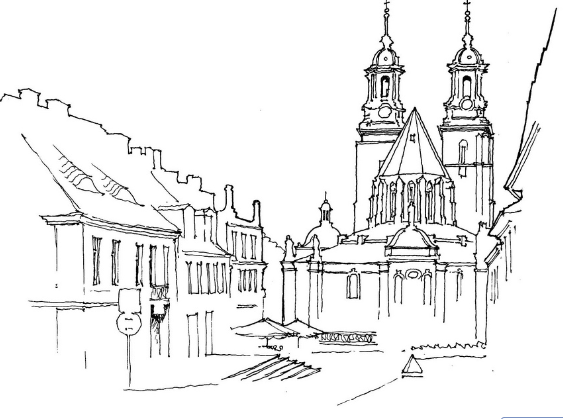 美图素材:一组欧式建筑手绘线稿集分享给大家