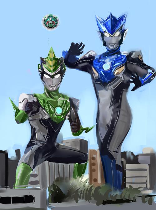 自创罗布奥特曼  布鲁闪电形态