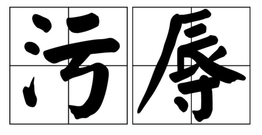 指蒙受耻辱.3. 卑鄙;卑污.4. 指低下卑污之地.5. 玷辱;玷污.6. 侮辱.