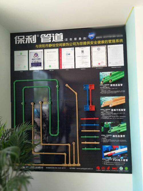 保利管道资阳合作伙伴展墙产品展示