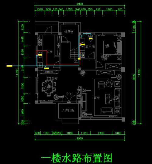 谁能给我一套室内改水改电cad图和施工图