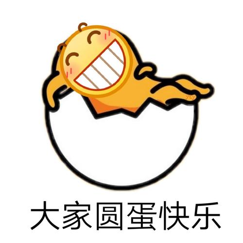大家圆蛋快乐(元旦) - 一组呲牙表情包_呲牙_斗图表情