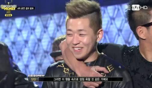 男方dindin,本名林哲,作为当时唯一的素人rapper,从《show me the