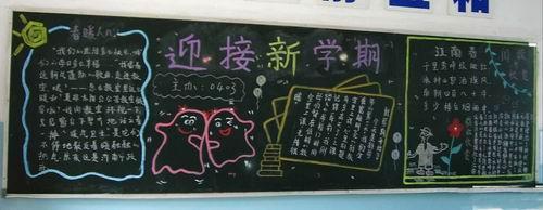 初中新学期黑板报