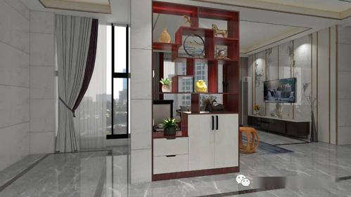 博古架用来摆放一些古玩玉器, 现在也有不少家庭, 用它当做客餐厅的