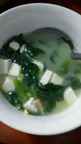 菠菜豆腐汤