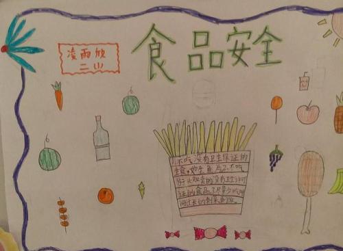 一年级饮食方面手抄报 一年级手抄报