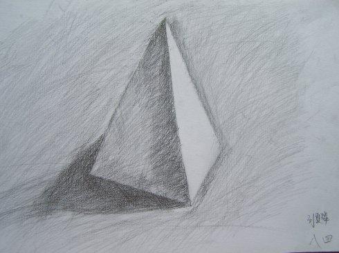 转载深河中学学生素描作品六