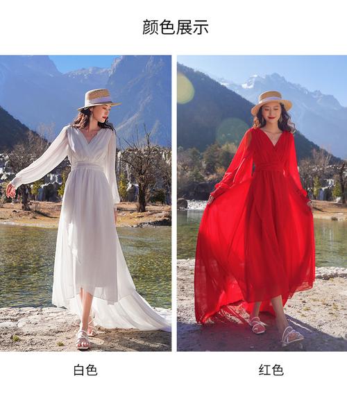 三亚旅游衣服超仙三亚度假海边拍照沙滩裙女飘逸大摆