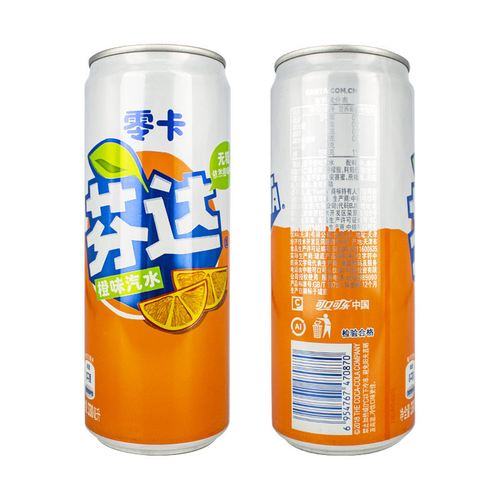 330饮料新品碳酸汽水易拉罐可口可乐芬达