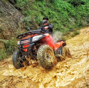 新款500cc水冷越野四轮驱动摩托车全地形山地雪地摩托