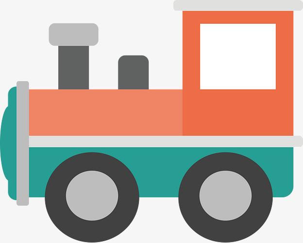 插画木桩创意火车头插画设计