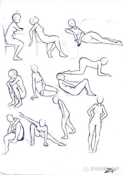 人物各种姿势参考-花瓣网|陪你做生活的设计师 | 人物