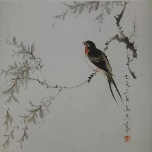 【国画教程】工笔燕子,蓝鹊的详解画法