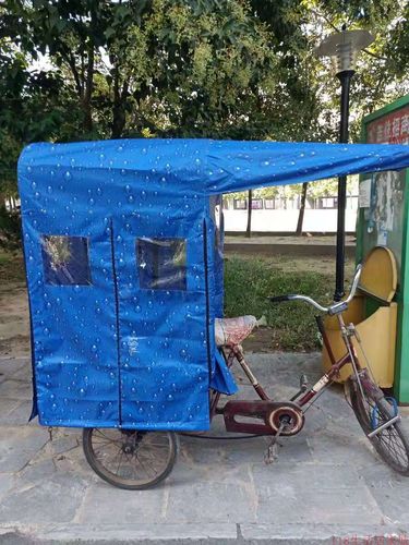 适用于脚蹬三轮车车棚老年人力车棚自行车雨棚休闲电动三轮车小巴士车