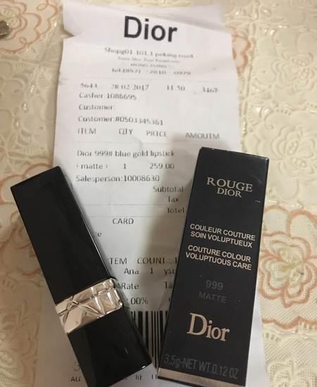 全新迪奥999哑光唇膏