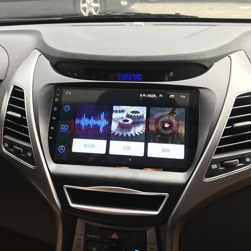 12-17款北京现代朗动安卓智能大屏导航车机中控显示屏音响一体机 wifi