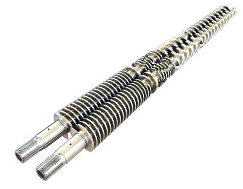 厂家定做发泡板专用锥双螺杆,铭舟塑机