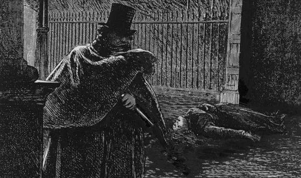 第一位现代连环杀手——开膛手杰克,他的形象就带着这种阴森恐怖的