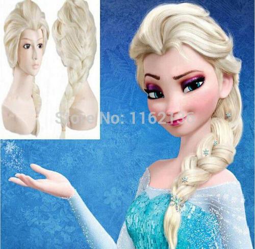 冰雪奇缘女王爱莎艾莎公主头发辫子假发
