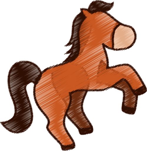 马卡通 horse cartoon
