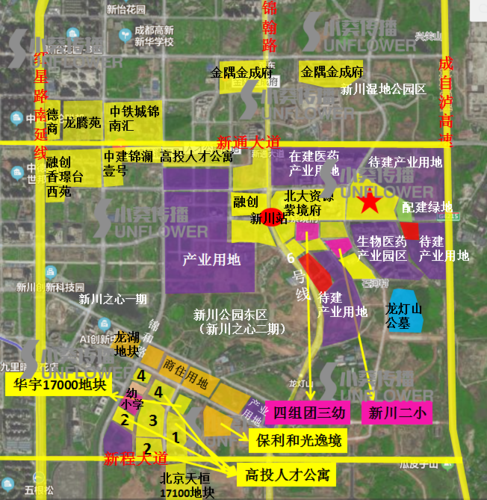 从成交单价上看,渝太地产20700元/㎡的楼面地价,依然是新川板块一个
