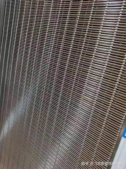方格吊顶扁铁扁钢圆丝扁条编织不锈钢装饰网银灰色奥迪4s店外墙装饰网