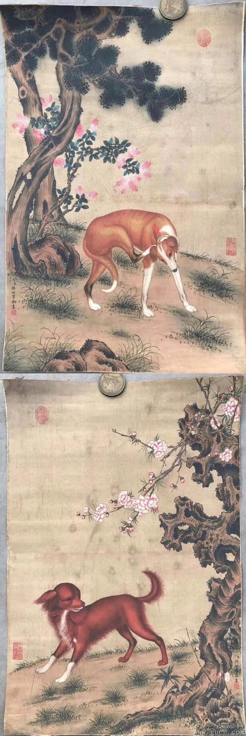 朗世宁十犬图