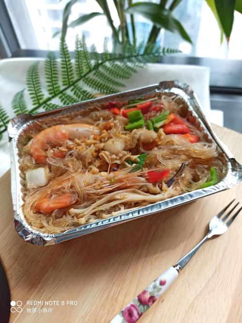 锡纸盒-海鲜粉丝煲的做法图解9