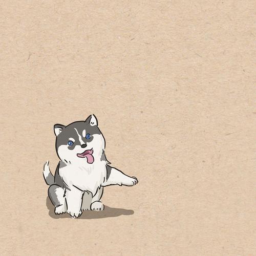 随便画的一只小哈士奇广州 |                