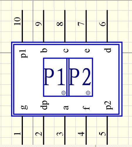 求两位数码管引脚图型号(sm41052a)?求急用,求专业人士给图片,在线等!